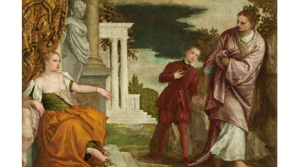 Educar es enseñar a distinguir la verdad y el error, el bien y el mal, lo bello y lo feo. Paolo Veronés, 'Un joven de la familia Sanuto elige la Virtud frente al Vicio' (1560). Museo del Prado.