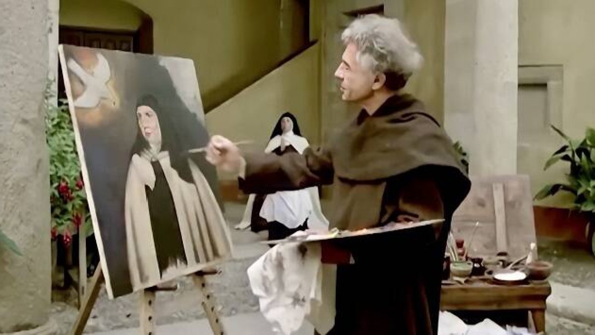 Fray Juan de la Miseria retrata a Santa Teresa con 61 años en la teleserie clásica de RTVE sobre la santa