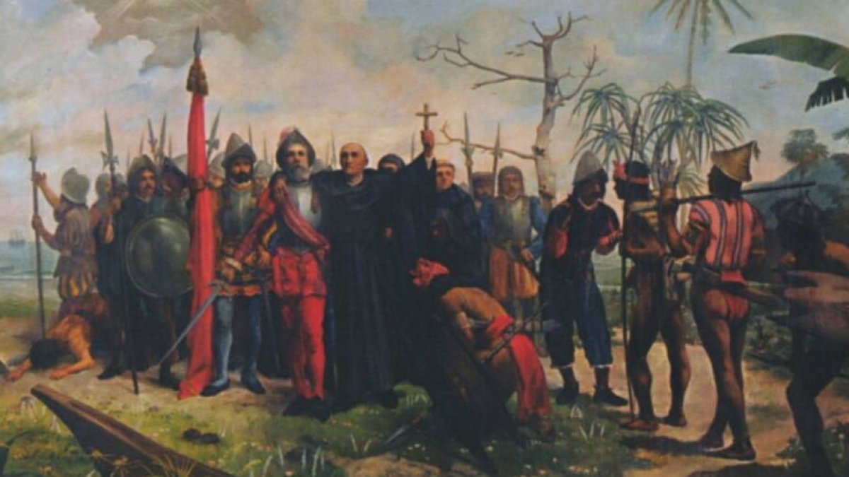 La llegada de los españoles a Filipinas. Telesforo Sucgang.