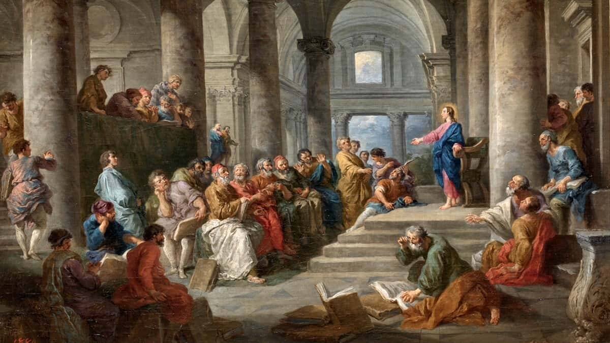 Jesús nos pide ser perfectos, como su Padre. Una petición que esconde más de lo que parece. Imagen: Giovanni Paolo Panini, 'Jesús entre los doctores' (1725). Museo del Prado.
