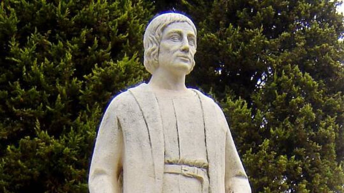 Alonso Sánchez de Huelva. Estatua en Huelva.