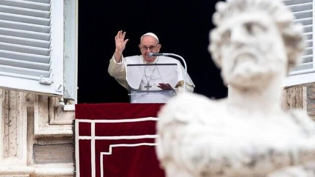 El Papa Francisco, durante el Ángelus.