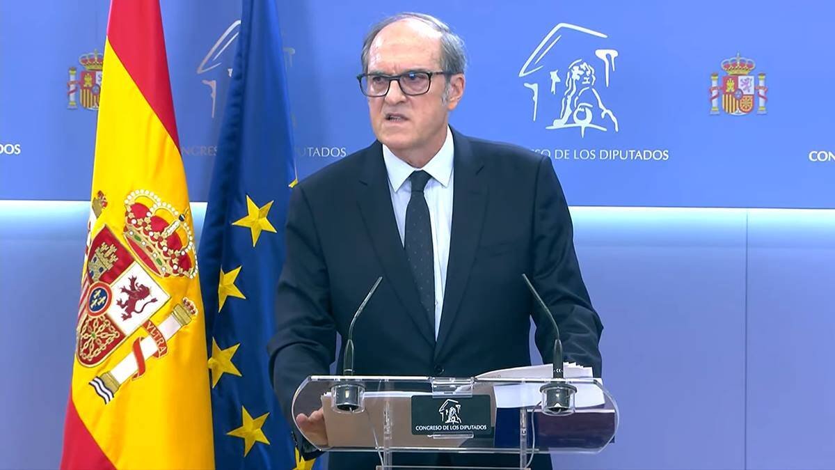 Ángel Gabilondo, ex candidato del PSOE a la presidencia de la Comunidad de Madrid, y ahora Defensor del Pueblo, durante la presentación este viernes de un informe sobre abusos en la Iglesia.