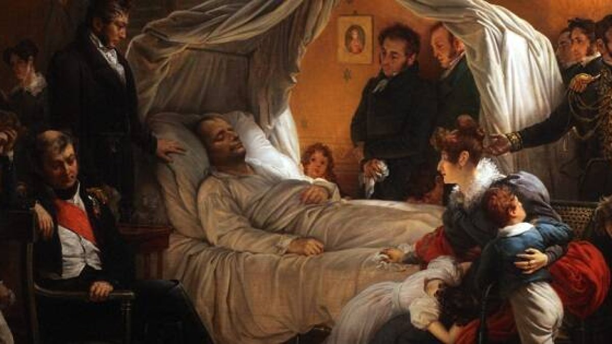 La Muerte de Napoleón, pintada por Charles Steuben - el 5 de mayo de 2021 se cumplen doscientos años