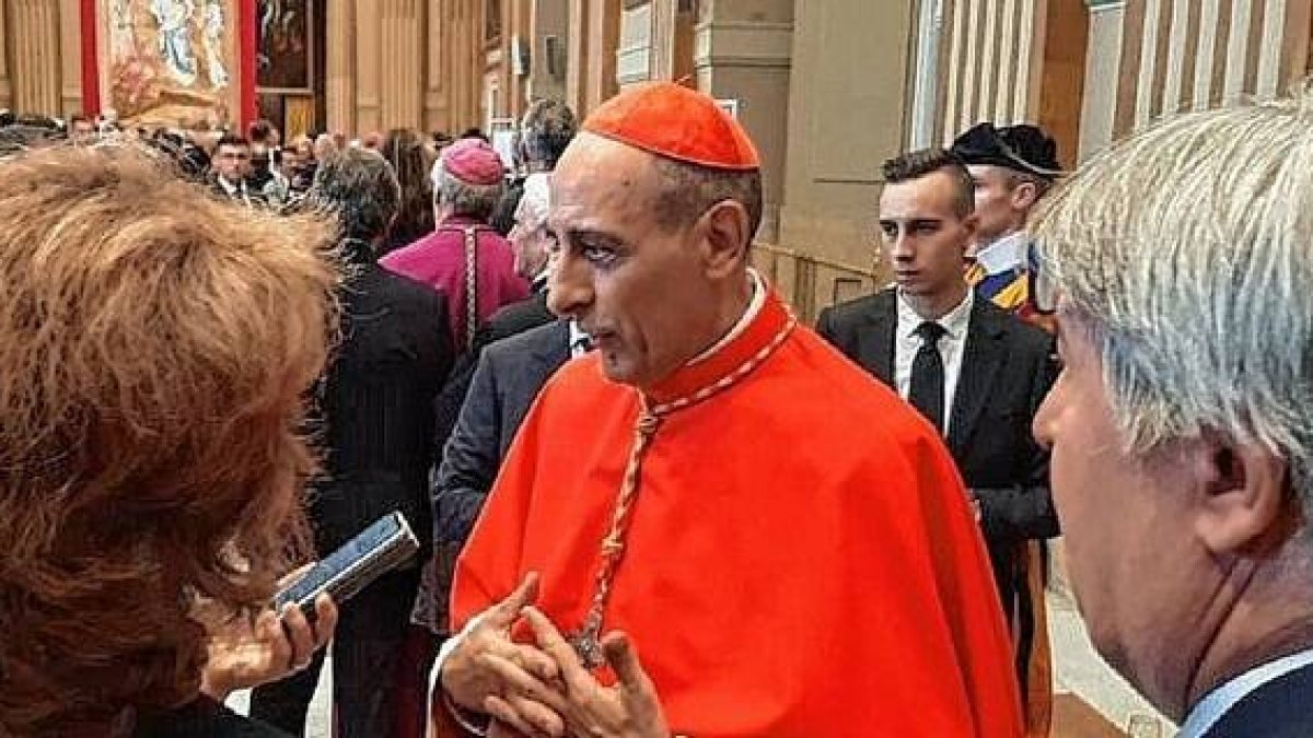 El cardenal Víctor Fernández. popularmente llamado Tucho, en declaraciones a la prensa