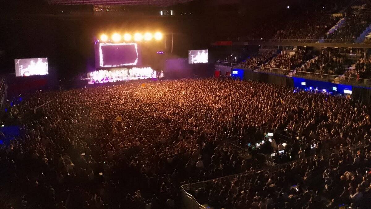 El WiZink de Madrid, abarrotado con 17.000 entusiastas de Hakuna este 6 de enero. Foto: J.C.