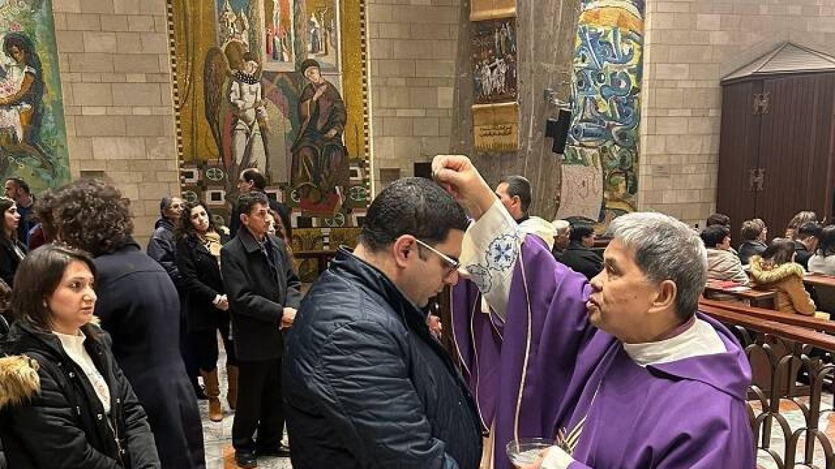 Miércoles de Ceniza de 2024 en la Anunciación, en Nazaret