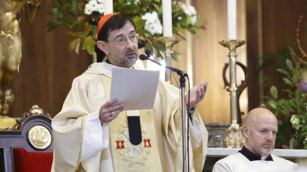 Durante su homilía en la misa de San Isidro, el cardenal Cobo puso su vida como modelo de centralidad en Dios en la vida cotidiana. Foto: Josele Martín / Archimadrid.
