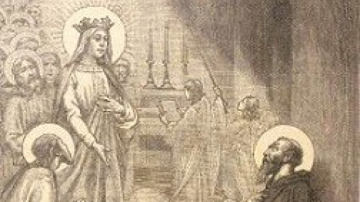 La Virgen aparece a San Bonet.