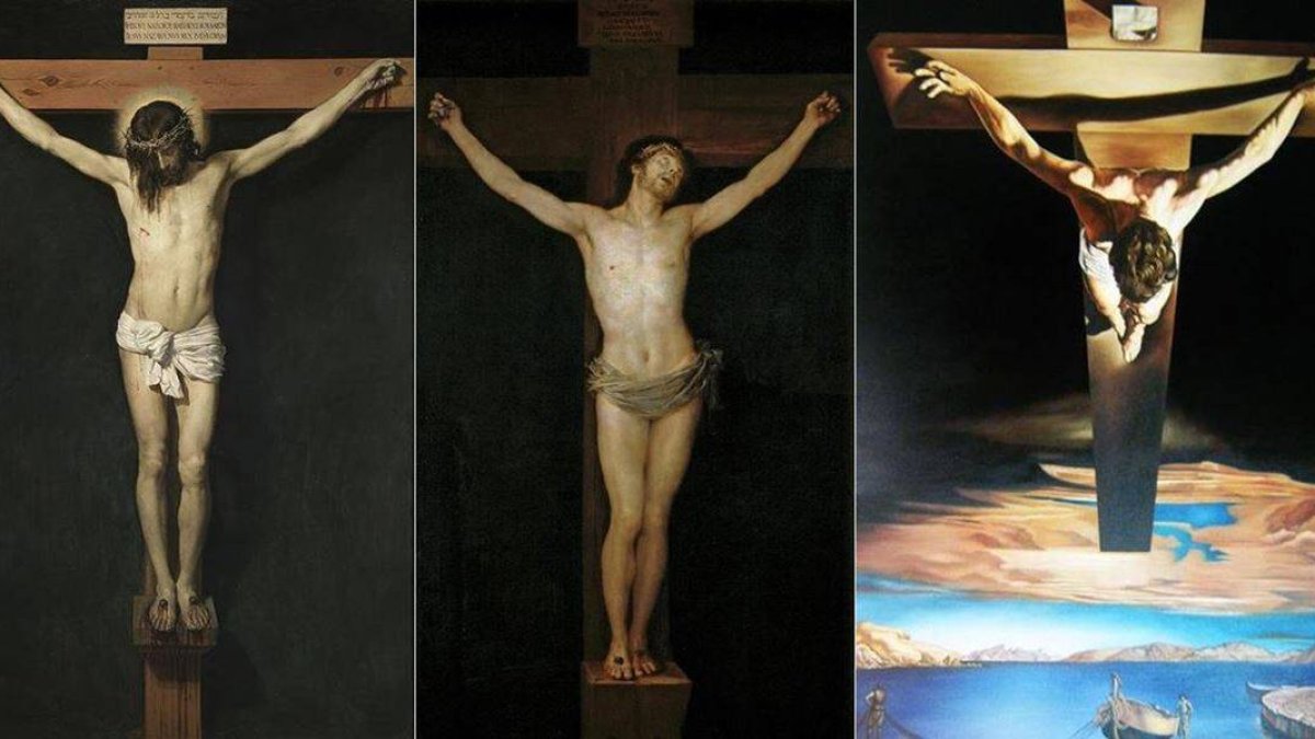 Los Cristos crucificados de Velázquez, Goya y Dalí.