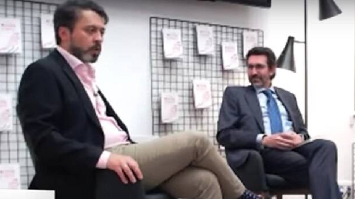 Óscar Rivas, a la izquierda, y Juan Carlos Corvera, impulsan la nueva etapa del digital católico Forum LIbertas