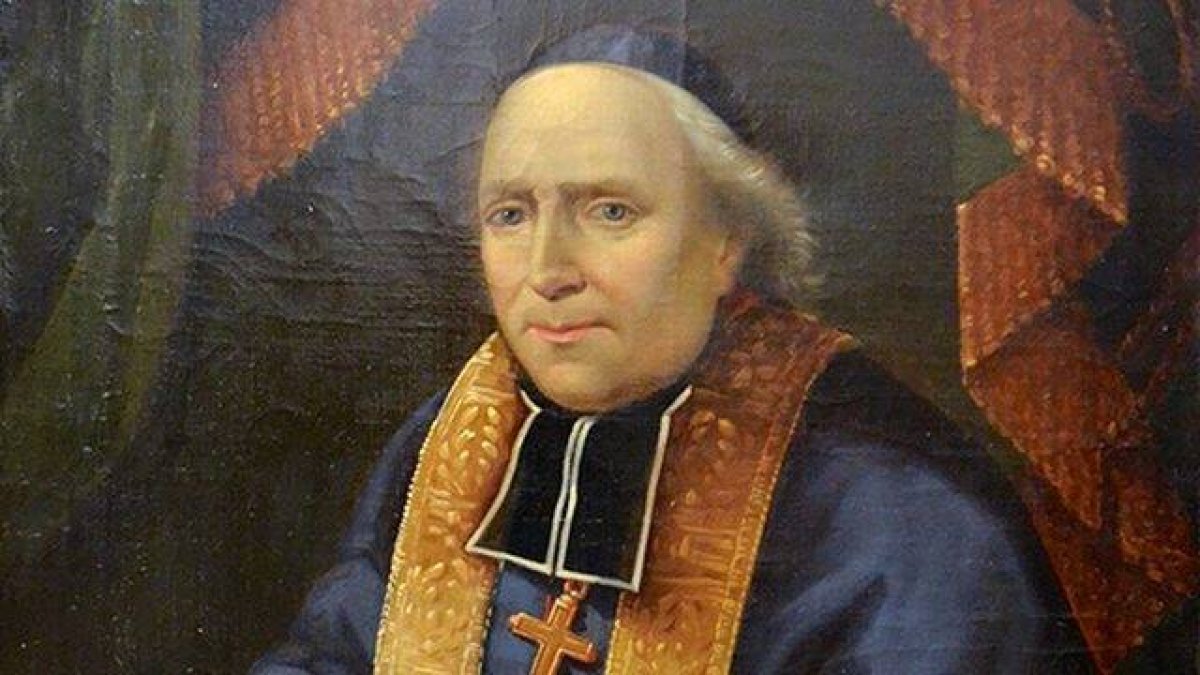 Bienvenu de Miollis, el obispo que inspiró uno de los personajes más célebres de Víctor Hugo en 'Los miserables'. Retrato anónimo que se conserva en el museo Gassendi de Digne-les-Bains. Wikipedia.