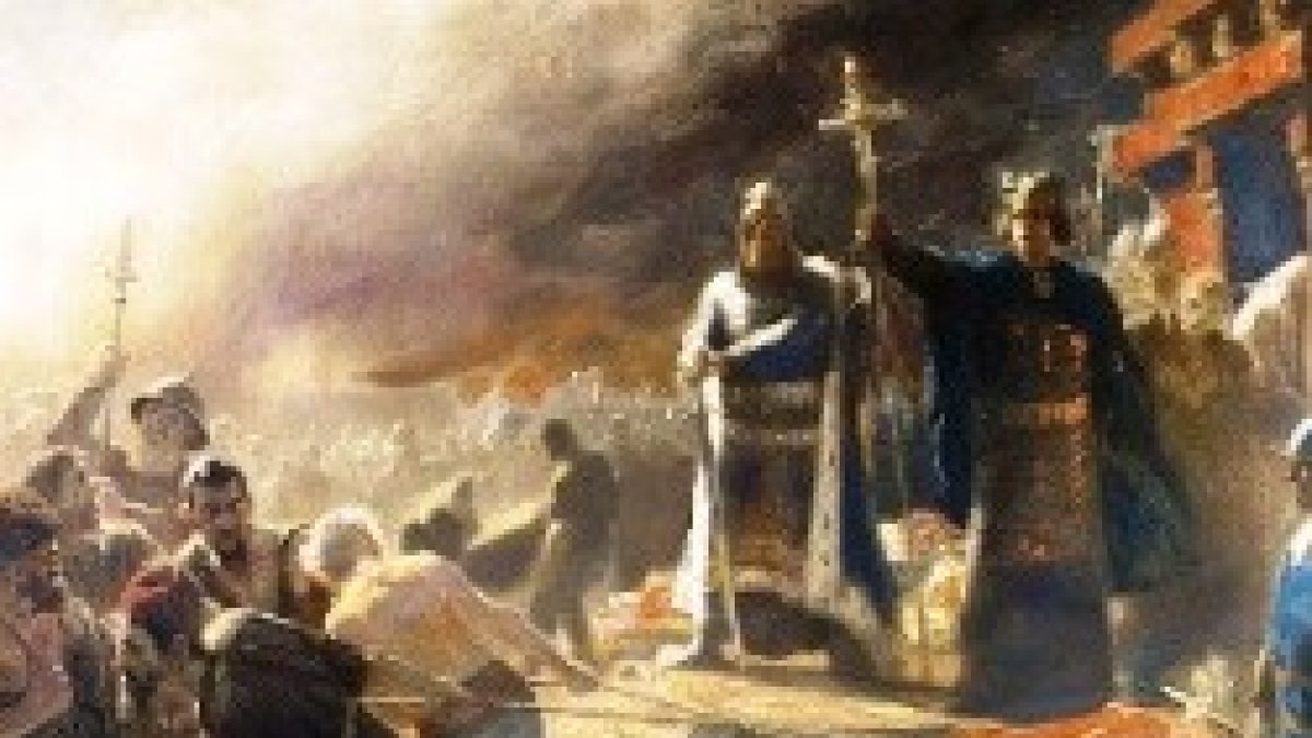 San Absalon destruye el ídolo Svantevit.