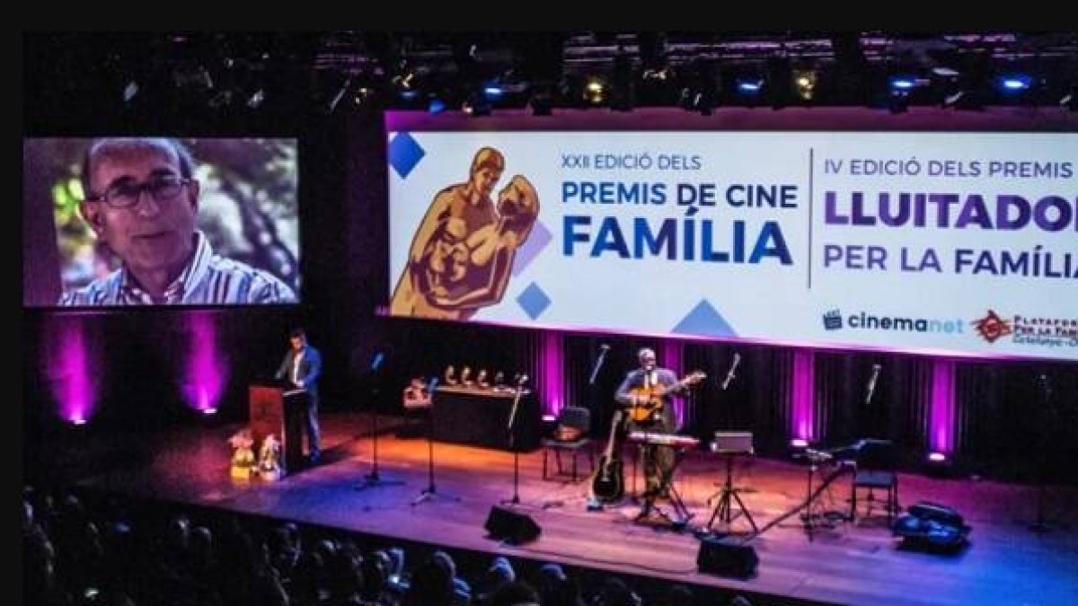 Una escena de la gala de los Premios Familia en Barcelona en 2018