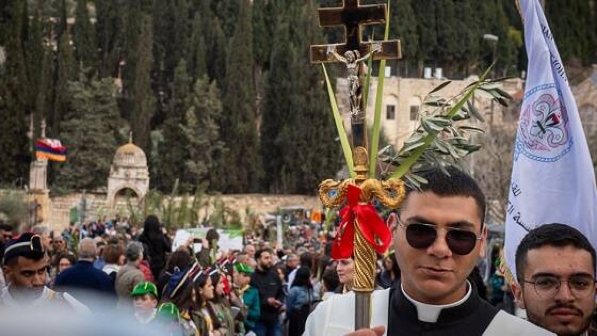 Procesión del Domingo de Ramos de 2024 en Jerusalén