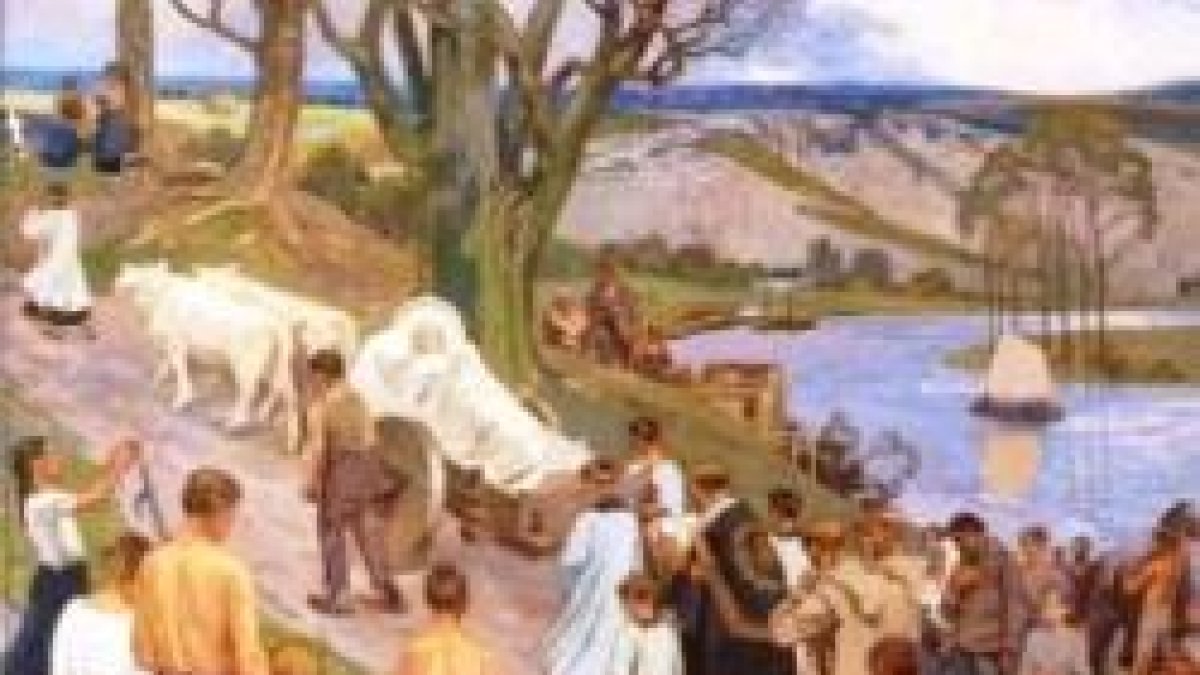 Traslación de las reliquias del santo.