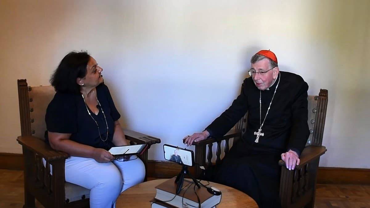Paloma Girona entrevistó al cardenal Kurt Koch para el canal Cónclave Informa.