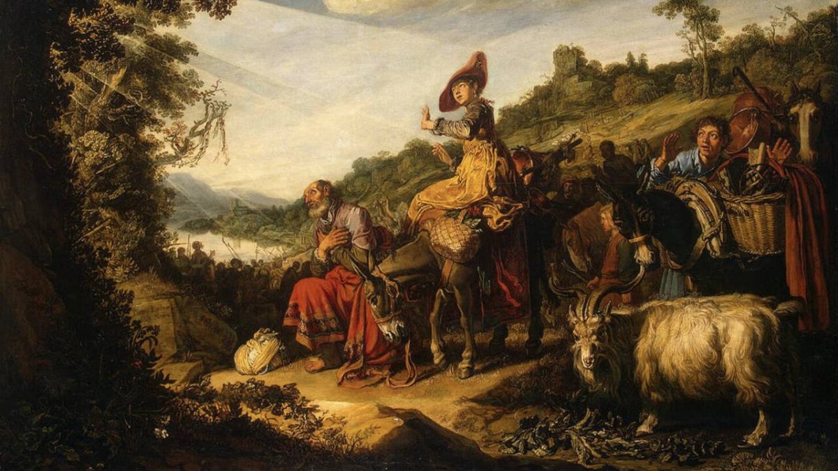 'Pero viajar, también, al menos no del todo, es morir un poco. Viajar es, muchas veces, una tortura autoinfligida que, en realidad, nadie te ha pedido'. Imagen: El Viaje de Abraham, de Pieter Lastman (1583-1633).