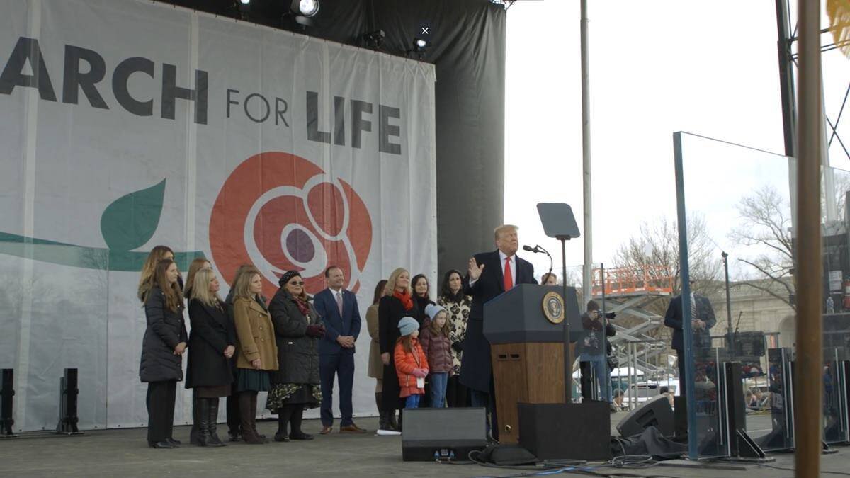 En enero de 2020, Trump fue el primer presidente en ejercicio que asistía a la Marcha por la Vida de Washington. Cuatro años y medio después, claramente se ha despegado de ese espíritu.