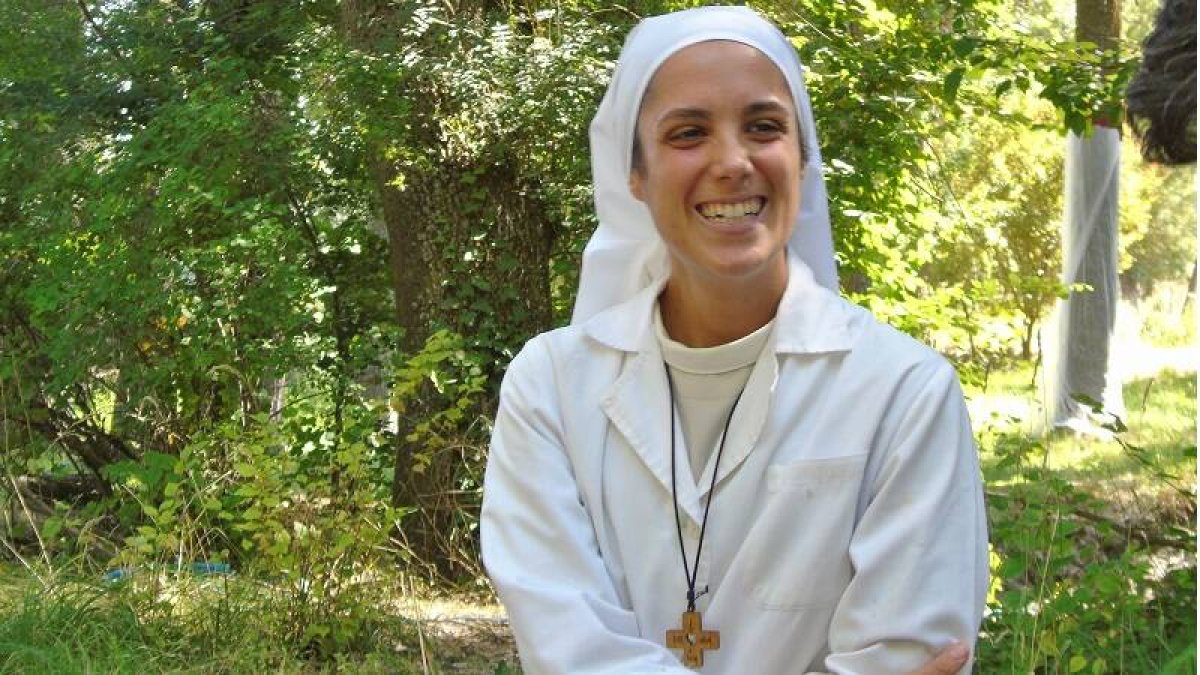 Sofía, alegre, lleva desde 2020 con las agustinas del Monasterio de la Conversión - foto de Tatiana Fedótova