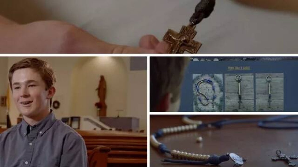 El joven Will Henry, de 16 años, es el fundador del apostolado del rosario