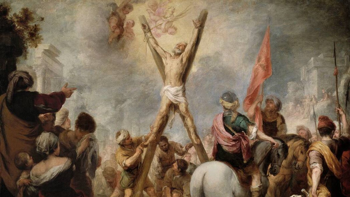 Crucifixión de San Andrés. Murillo