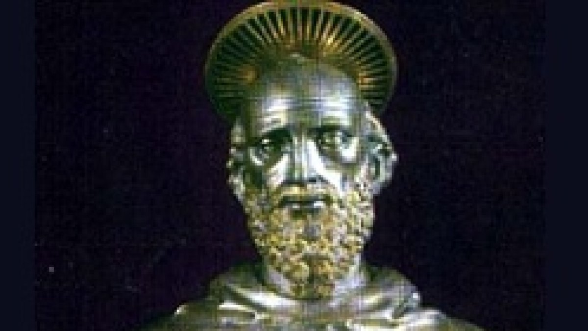 Busto relicario del santo. Rieti.