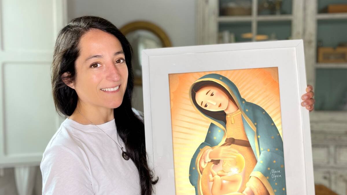 María Olguín, conocida por sus ilustraciones y su experiencia en Valiván, relata su experiencia de fe, la crisis de una vida
