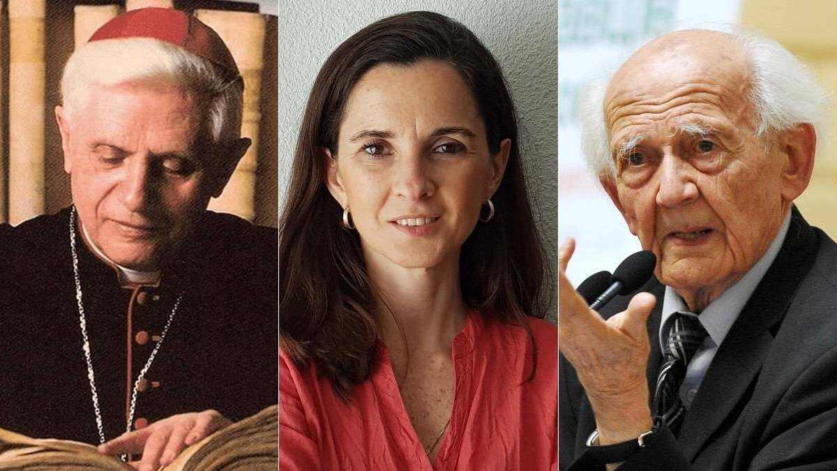 Joseph Ratzinger y Zygmunt Bauman, dos de los grandes inspiradores del pensamiento de Elena Álvarez-Álvarez, quien conversa sobre ellos con Julio Borges en esta entrevista.