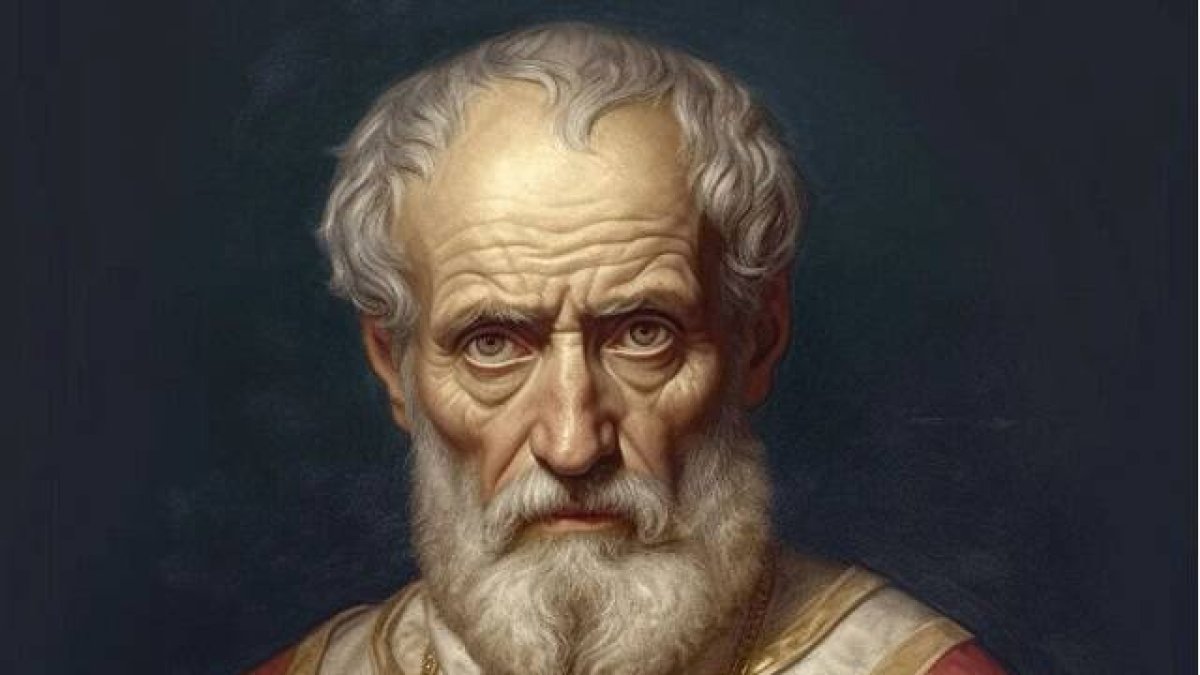 Una recreación de cómo pudo ser el Papa Lino, primer sucesor de San Pedro