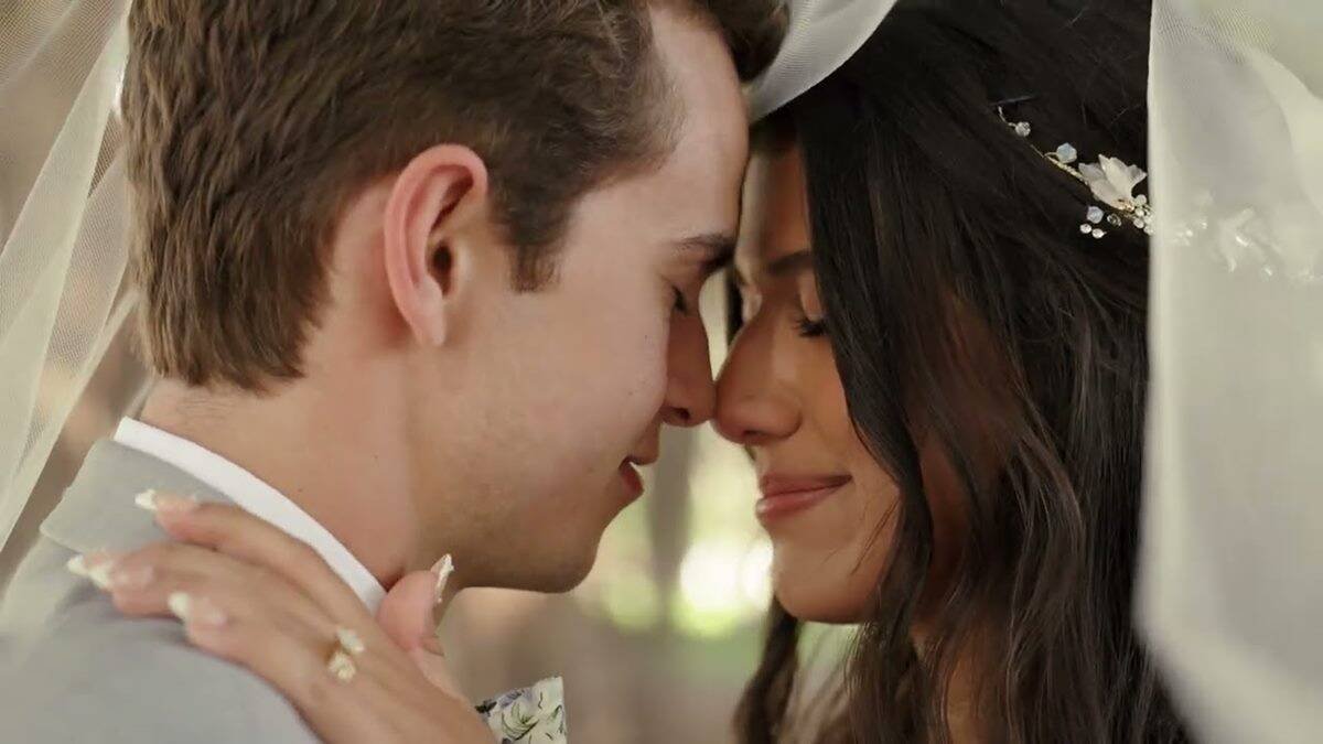 Nate y Mariana, el día de su boda, apenas tres días antes de la muerte del joven.