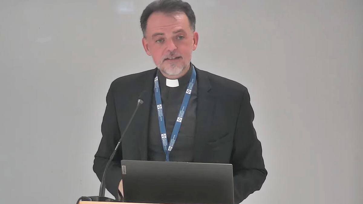 Francesco Voltaggio, durante una entrevista de este verano en la Universidad Francisco de Vitoria de Madrid.