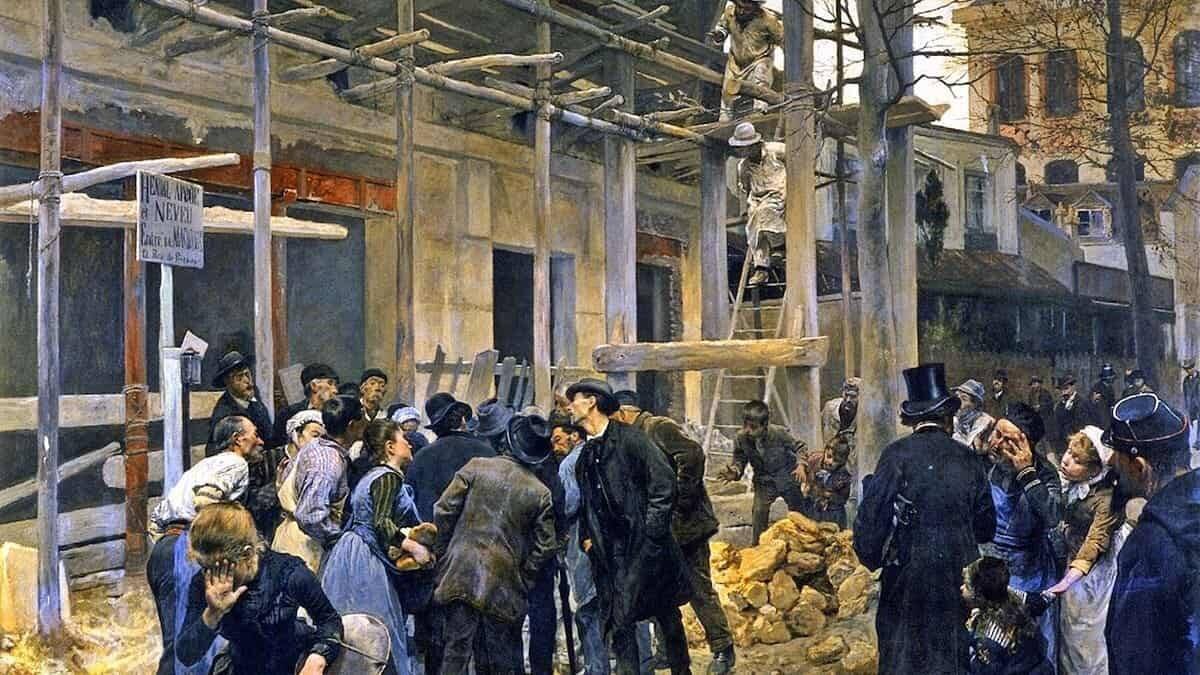 El problema del mal, y del sufrimiento que el mal ocasiona, es uno de los grandes interrogantes del ser humano cuando piensa en Dios. Imagen: 'Una desgracia' (1890, detalle), de José Jiménez Aranda.