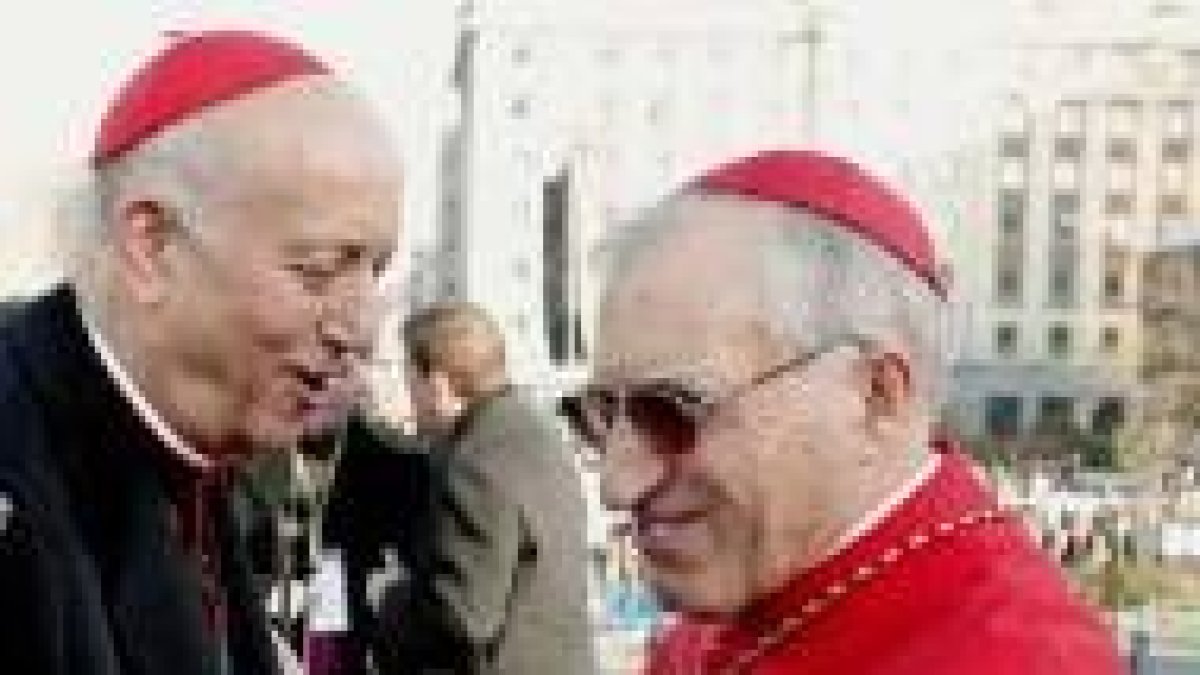 Los cardenales Agustín García-Gasco y Antonio María Rouco