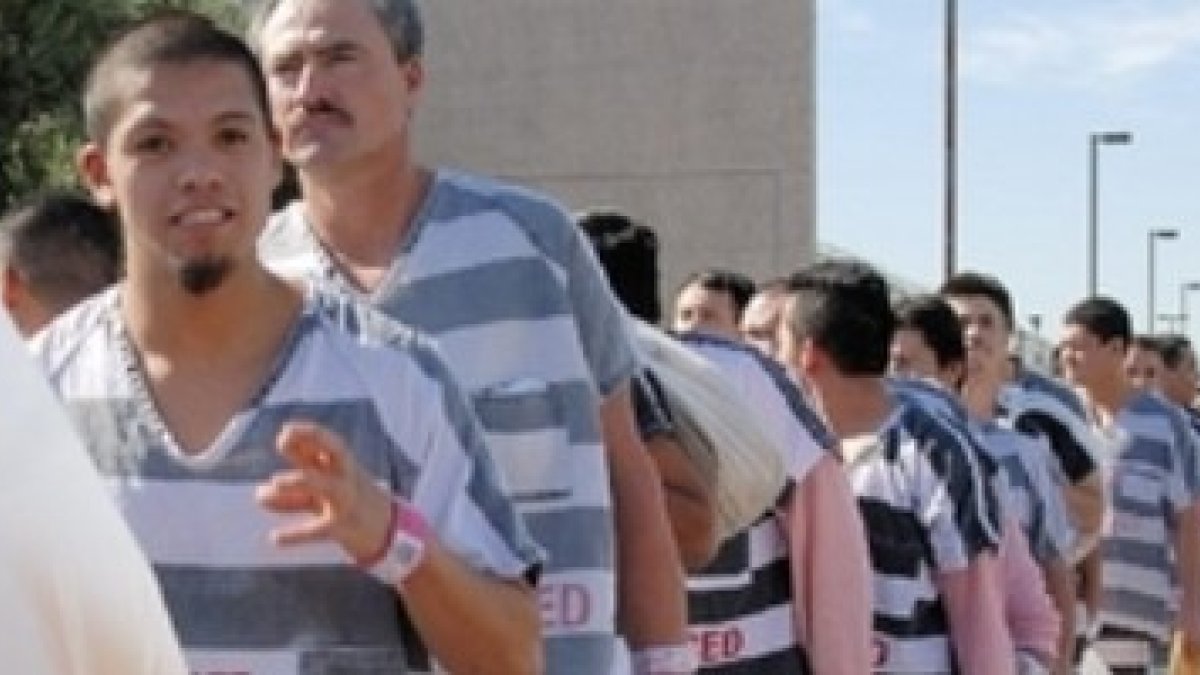 Prisioneros en una cárcel en México