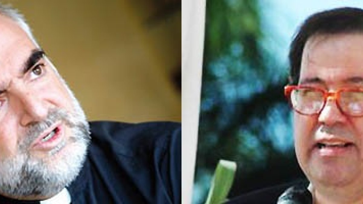 El padre Christopher y Felipe Vicini, presidente del Grupo Vicini.