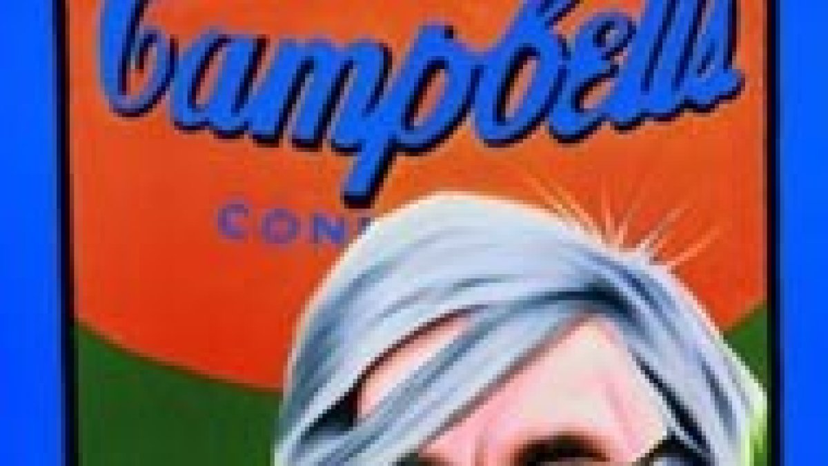 Andy Warhol y su célebre lata de Campbells.