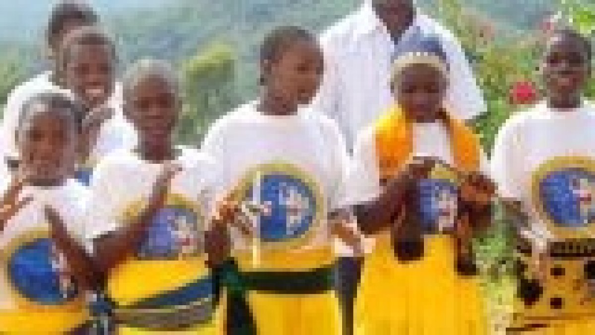 Unas niñas de Infancia Misionera