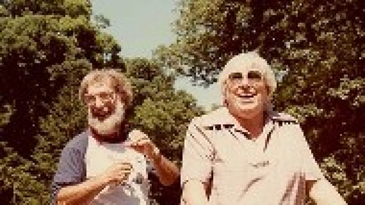 Madalyn Murray en 1983, con un correligionario