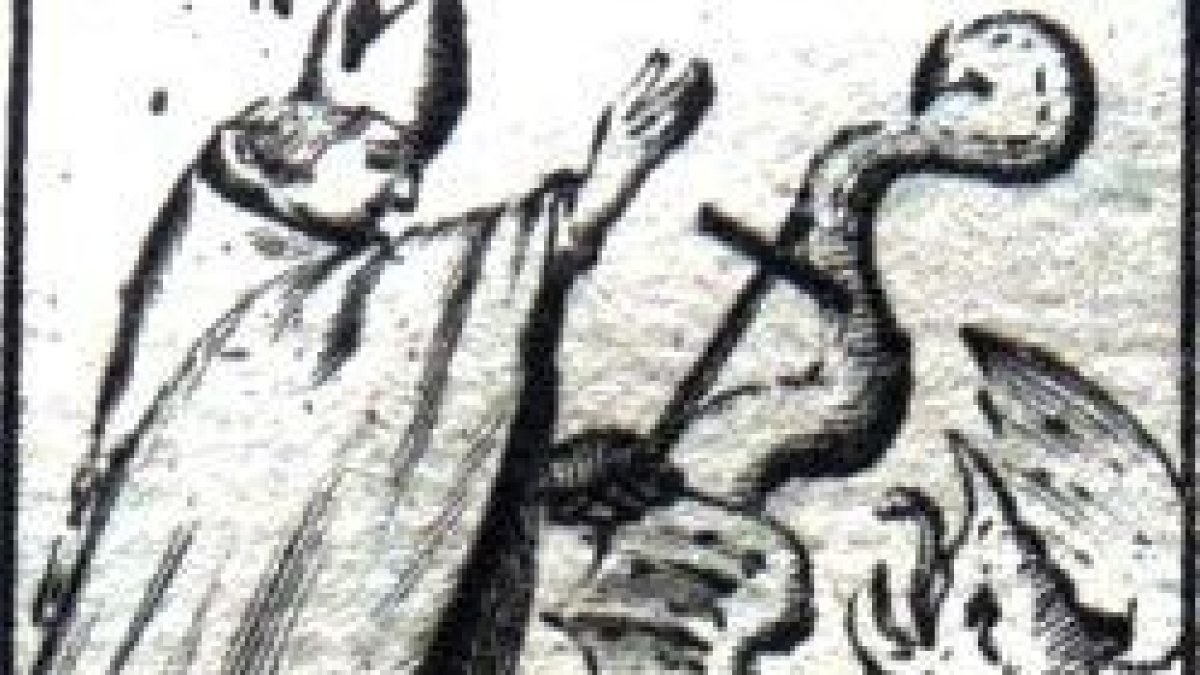 San Domiciano y el dragón.