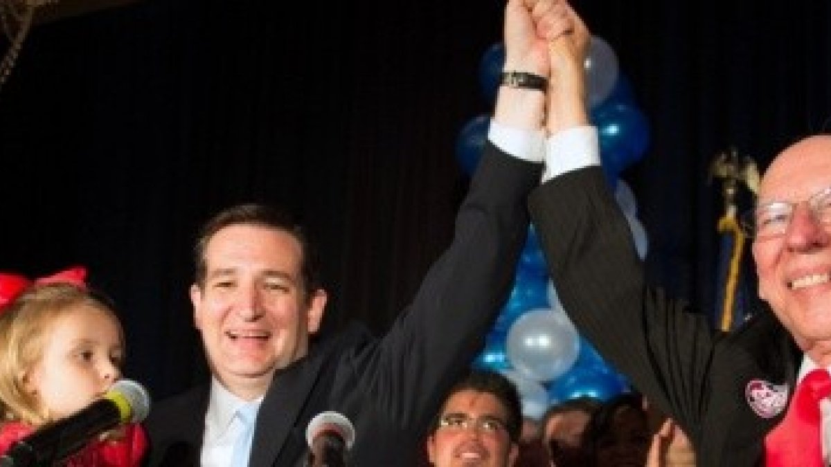 Ted Cruz, candidato republicano a la Casa Blanca, con su padre, el cubano Rafael Cruz, matemático ex-ateo y pastor protestante