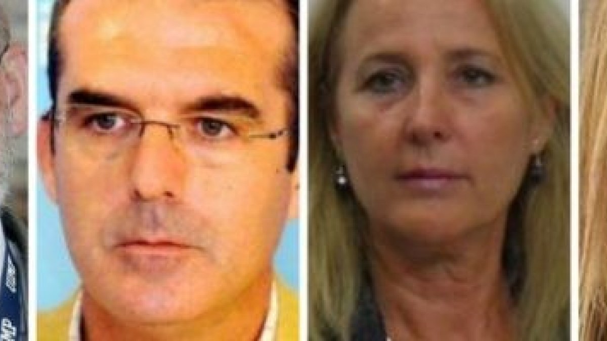 De izquierda a derecha, Eugenio Azpíroz, Ángel Pintado, Lourdes Méndez y Gari Durán, críticos con la pleitesía del PP a la ideología LGBT