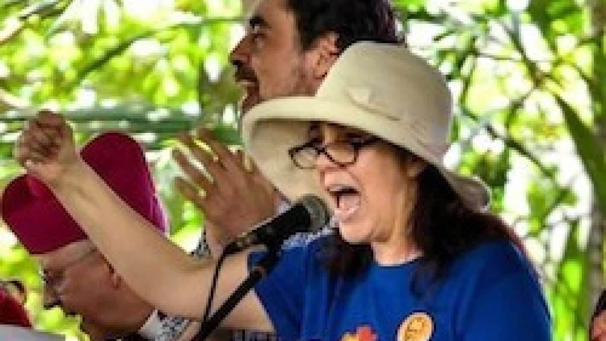 Mariela Castro, durante su intervención en el orgullo gay de La Habana.