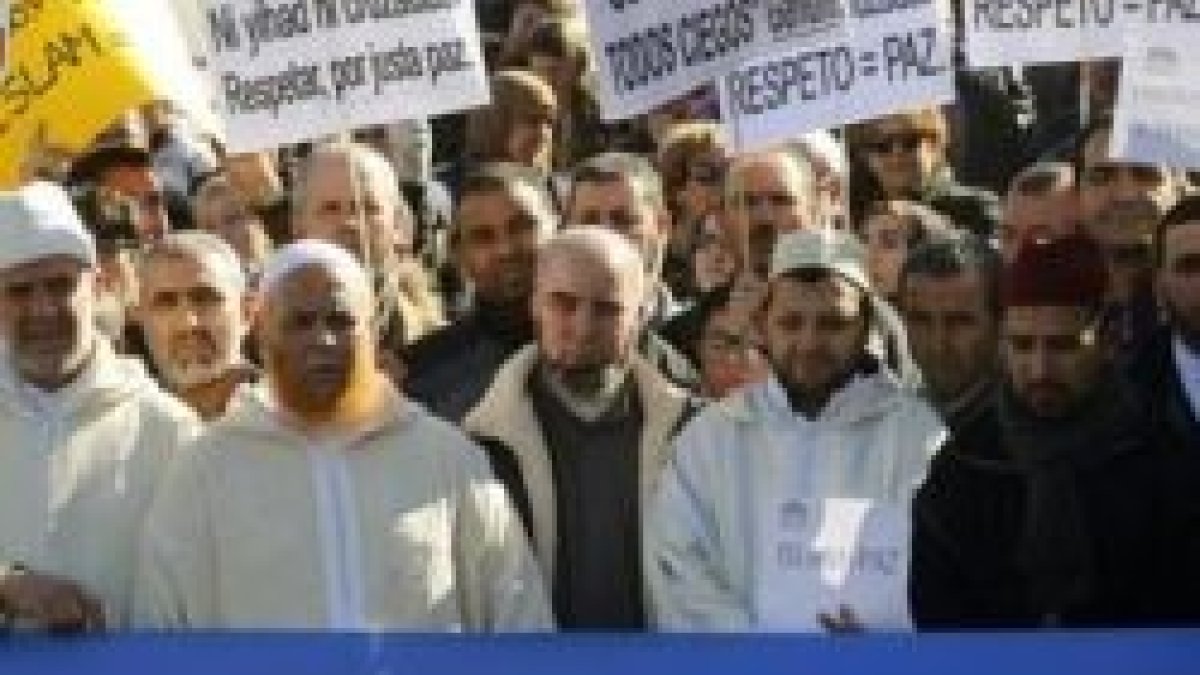 Manifestación de entidades musulmanas en España contra el terrorismo, tras el atentado a Charlie Hebdo
