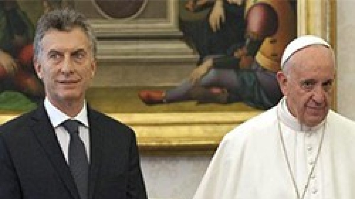 El papa Francisco recibe al presidente de Argentina, Mauricio Macri