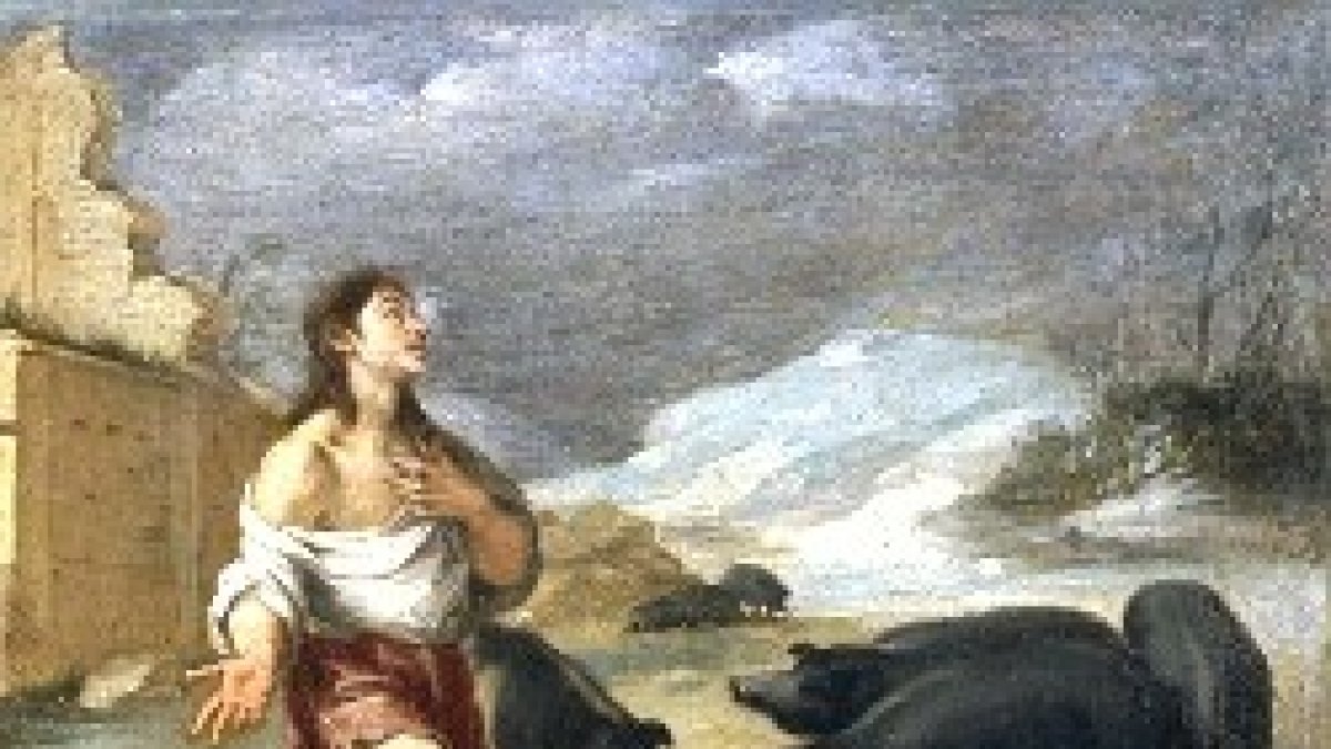 ...que lo mandó  a apacentar cerdos.