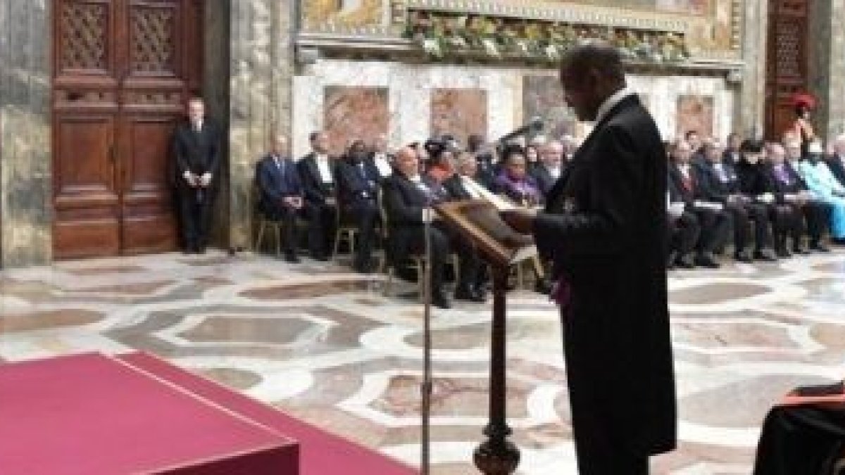 Encuentro de inicio de año 2018 del Papa Francisco con el cuerpo diplomático en el Vaticano