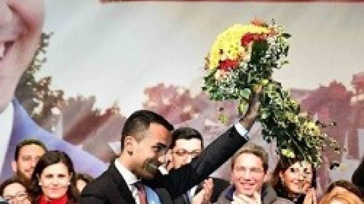 Luidi Di Maio, candidato del Movimiento 5 Estrellas, y ganador de las elecciones