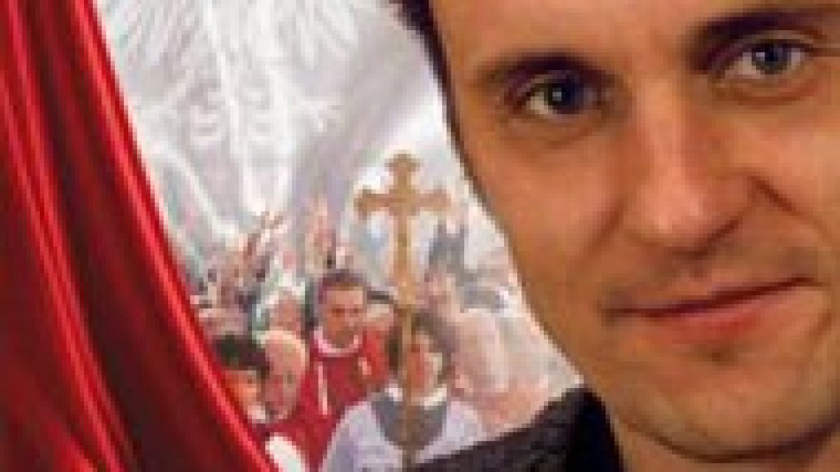 Cartel publicitario de Popieluszko