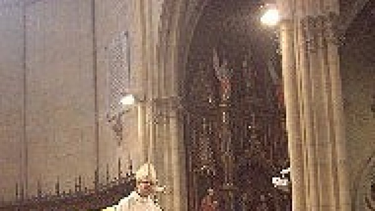 Un momento de la homilía.